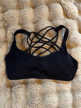 Lululemon Black Strappy Sports Bra
